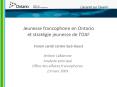 Jeunesse francophone en Ontario et strat PowerPoint PPT Presentation