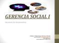 GERENCIA SOCIAL I PowerPoint PPT Presentation