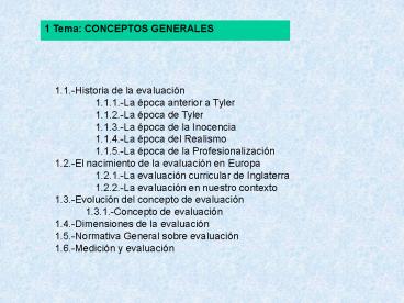 Ebaluazioaren Historia