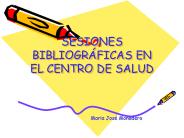 SESIONES BIBLIOGR