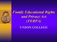 Family Educational Rights and Privacy Act (FERPA) PowerPoint PPT Presentation