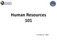 Human Resources 101 PowerPoint PPT Presentation
