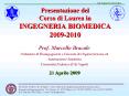 Presentazione del Corso di Laurea in INGEGNERIA BIOMEDICA 2009-2010 PowerPoint PPT Presentation