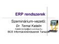 ERP rendszerek PowerPoint PPT Presentation
