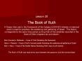 The Book of Ruth PowerPoint PPT Presentation