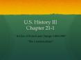 U.S. History III Chapter 21-1 PowerPoint PPT Presentation