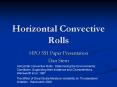 Horizontal Convective Rolls PowerPoint PPT Presentation