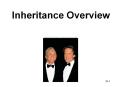 Inheritance Overview PowerPoint PPT Presentation