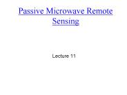Passive Microwave Remote Sensing
