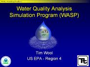 Water Quality Analysis Simulation Program (WASP)