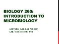 Biology 260: Introduction to Microbiology PowerPoint PPT Presentation