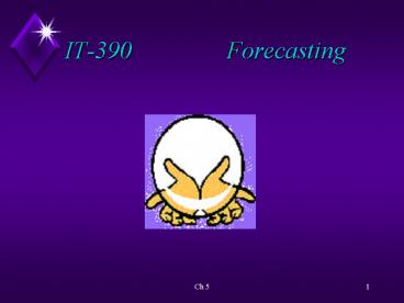 IT-390Forecasting