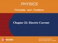 Chapter 22: Electric Current PowerPoint PPT Presentation