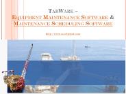 TabWare  - Equipment Maintenance Software & Maintenance Scheduling Software