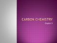 Carbon Chemistry PowerPoint PPT Presentation