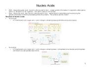 Nucleic Acids