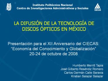PRIME-ICTs in Mexico