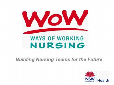 Building Nursing Teams for the Future