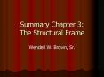 Summary Chapter 3: The Structural Frame PowerPoint PPT Presentation