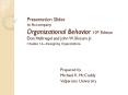 Presentation Slides to Accompany Organizational Behavior 10th Edition Don Hellriegel and John W. Slocum, Jr. PowerPoint PPT Presentation