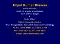 Utpal Kumar Biswas PowerPoint PPT Presentation