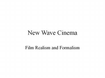 New Wave Cinema