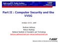 Part II : Computer Security and the VVSG PowerPoint PPT Presentation