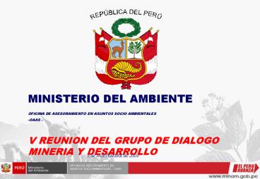 MINISTERIO DEL AMBIENTE