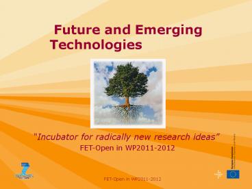 Future and Emerging Technologies