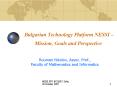 Bulgarian Technology Platform NESSI  PowerPoint PPT Presentation