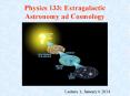 Physics 133: Extragalactic Astronomy ad Cosmology PowerPoint PPT Presentation