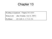 Reading assignment: Chapter 14.1-14.4