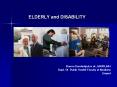 ELDERLY and DISABILITY PowerPoint PPT Presentation