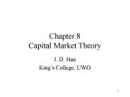 Chapter 8 Capital Market Theory