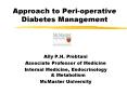 Approach to Peri-operative Diabetes Management PowerPoint PPT Presentation