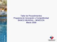 Taller de Procedimientos Programa de Innovaci