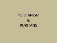 PURITANISM