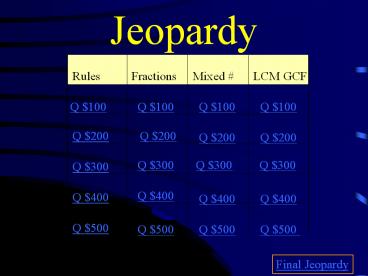Jeopardy