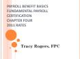 PAYROLL BENEFIT BASICS FUNDAMENTAL PAYROLL CERTIFICATION CHAPTER FOUR 2011 RATES PowerPoint PPT Presentation