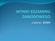 WYNIKI EGZAMINU ZAWODOWEGO