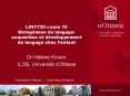 LIN1720 cours 10 Ontog PowerPoint PPT Presentation