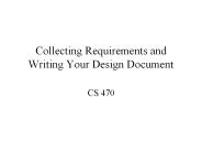 Collecting Requirements and Writing Your Design Document