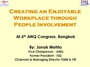 Creating an Enjoyable Workplace through People Involvement