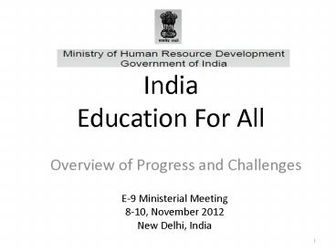 India Education For All