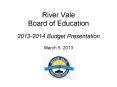 River Vale Board of Education PowerPoint PPT Presentation