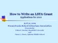 How to Write an LSTA Grant Applications for 2010 PowerPoint PPT Presentation