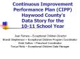 Continuous Improvement Performance Plan (CIPP) Haywood County PowerPoint PPT Presentation