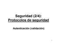 Seguridad (2/4): Protocolos de seguridad