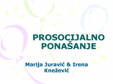 PROSOCIJALNO PONA