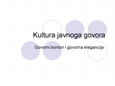 Kultura javnoga govora
